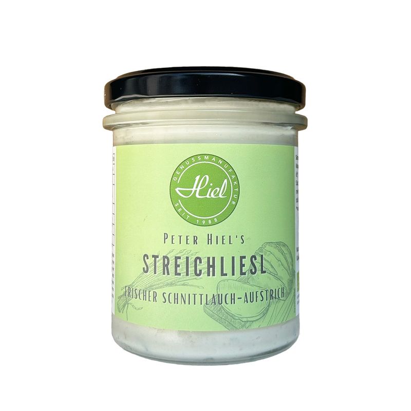 Hiel - Vegetarische Feinkost Streichliesl - Frischer Schnittlauch-Aufstrich - Produktbild