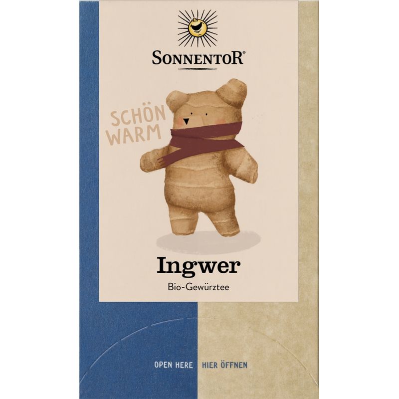 Sonnentor Ingwer Tee, Doppelkammerbeutel - Produktbild