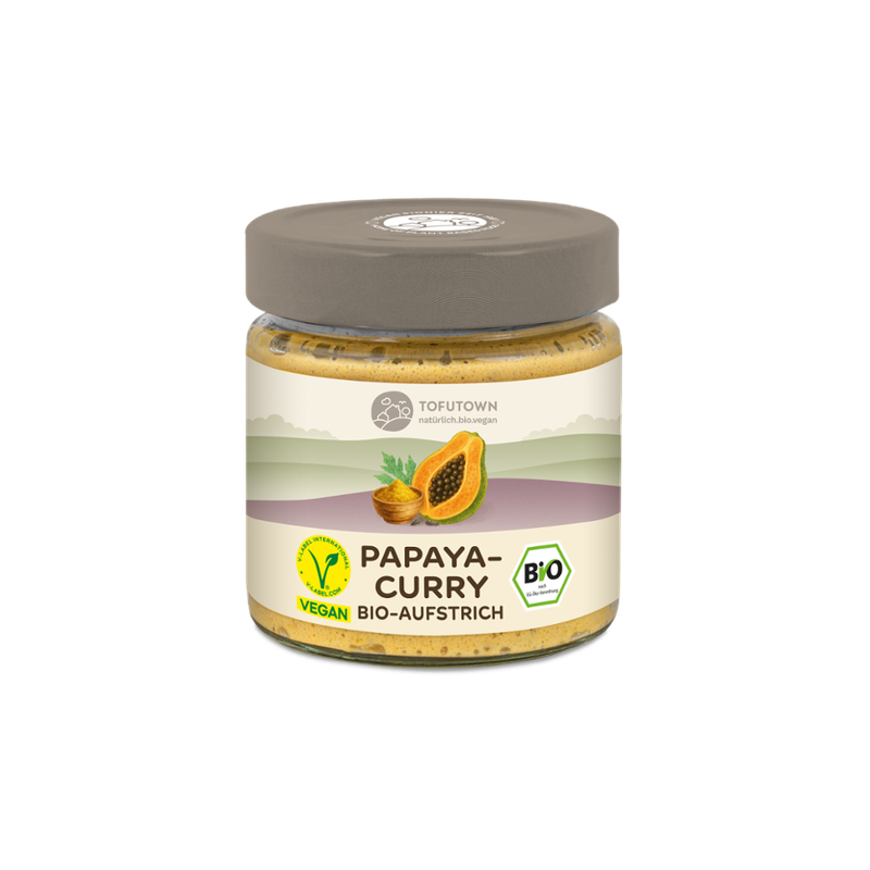 Tofutown Pflanzliche Bio-Streichcreme mit Papaya-Curry - Produktbild