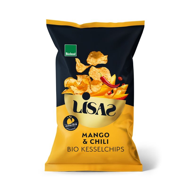 Lisas Lisas Bio-Kesselchips Mango & Chili 115g - Produktbild