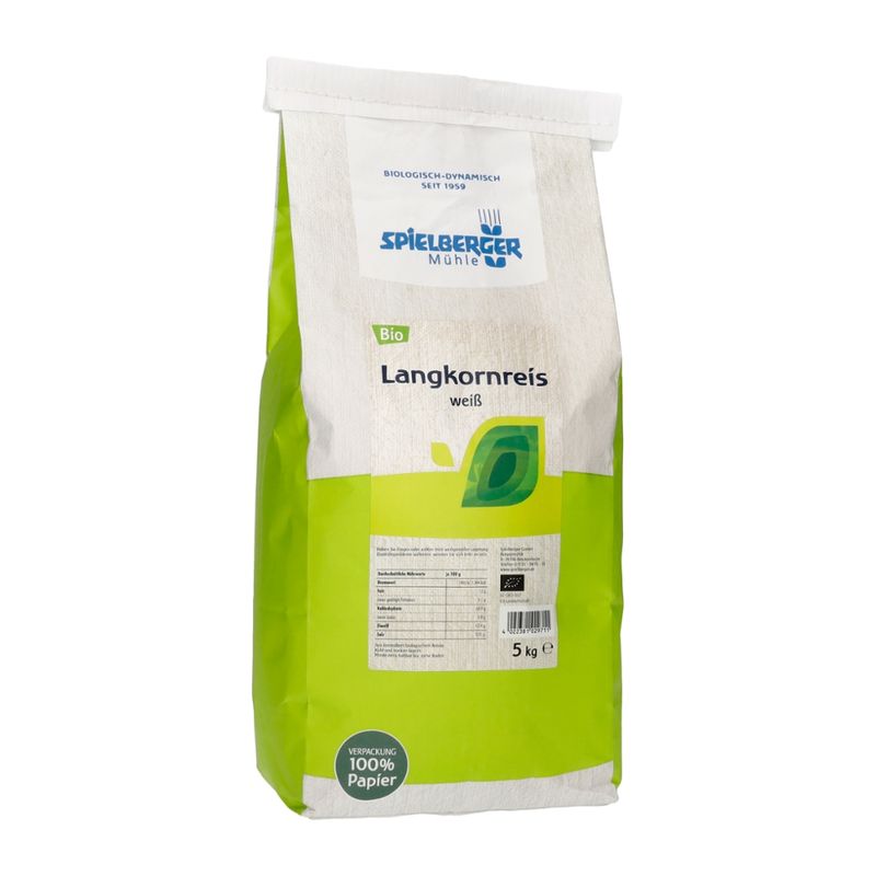 Spielberger Mühle Langkornreis, weiß, kbA – für Familien & Vorrat - Produktbild