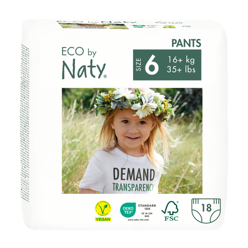 Naty Eco by Naty Windelhöschen Gr. 6 (16+ kg), 18 St - Produktbild