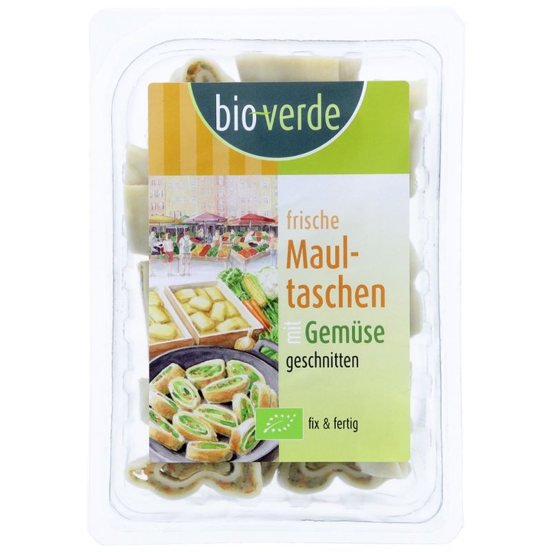 bio-verde Schwäbische Maultaschen mit Gemüse-Füllung geschnitten 250 g - Produktbild