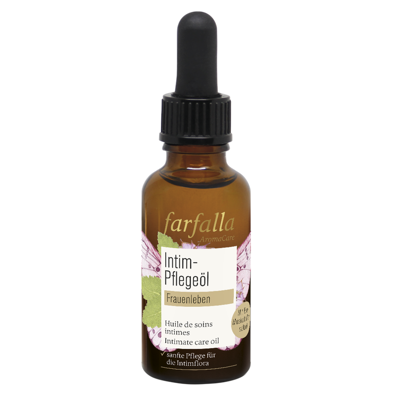 farfalla Frauenleben, Muskatellersalbei, Intimes Pflegeöl, 30ml - Produktbild