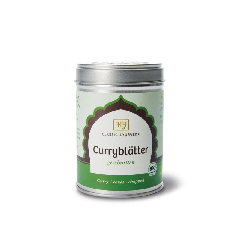 Classic Ayurveda Curryblätter (geschnitten), bio, 12 g - Produktbild