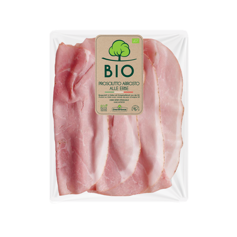 GRAN BRIANZA AFF. Prosciutto Arrosto alle erbe BIO GB 80g 6pz Nitrite Free - Produktbild