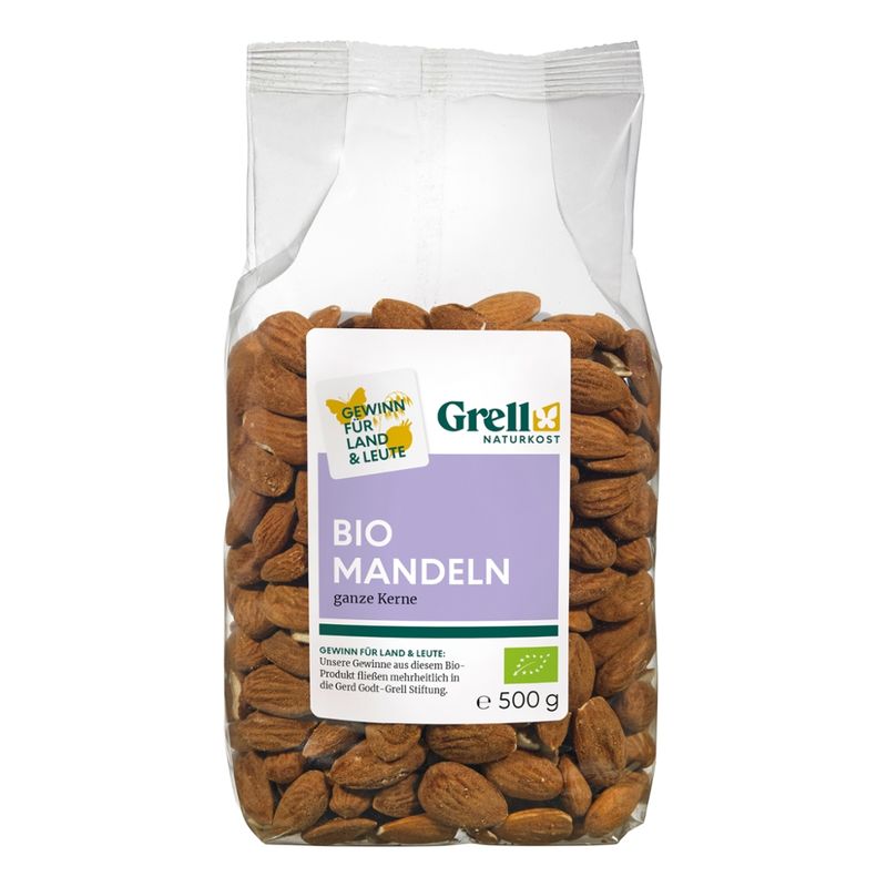 Grell Naturkost Mandeln ganze Kerne - Produktbild