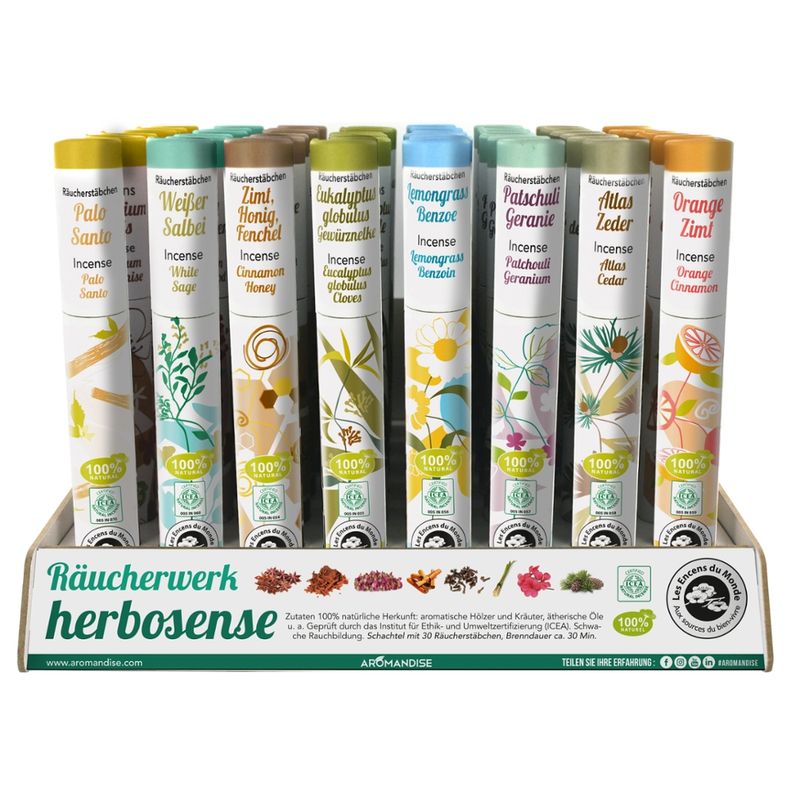 Aromandise Verkaufsdisplay Räucherstäbchen Herbosense - Produktbild