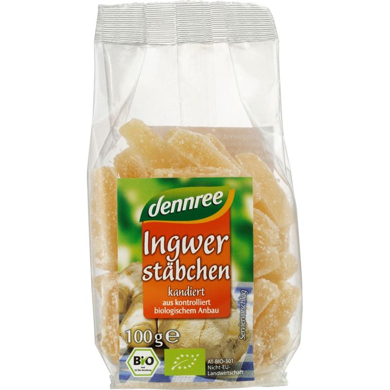 dennree Ingwerstäbchen kandiert - Produktbild