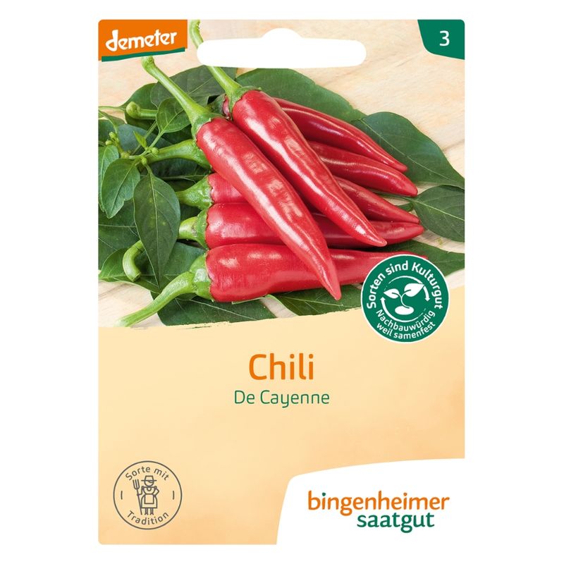 Bingenheimer Saatgut De Cayenne - Chili (Saatgut) - Produktbild