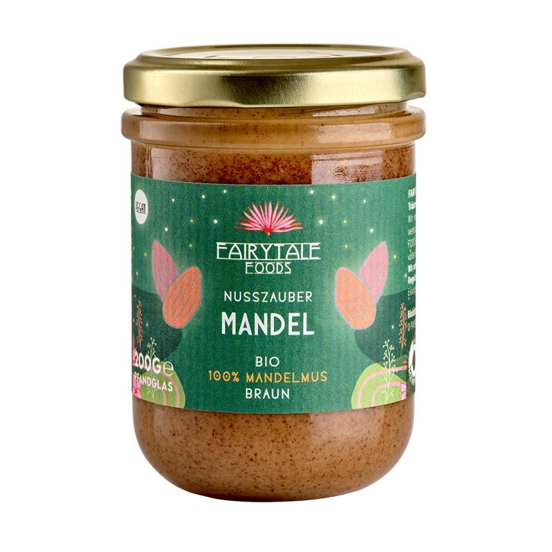 Fairytale Foods Braunes Mandelmus, 200g - Produktbild