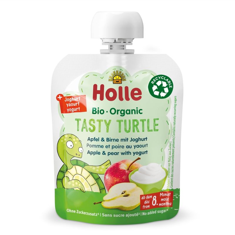 Holle  Tasty Turtle - Apfel & Birne mit Joghurt - Produktbild