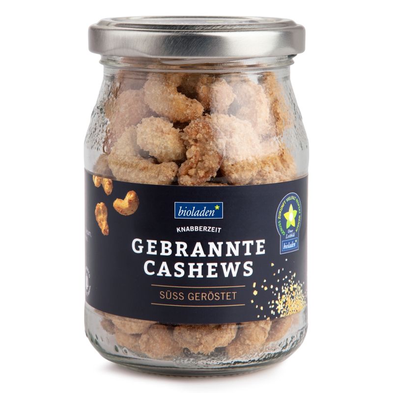 bioladen Gebrannte Cashews im Pfandglas - Produktbild