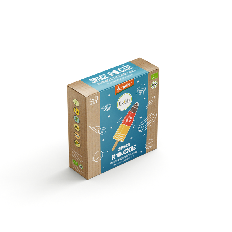 froobie froobie Space Rockie Demeter Raketen Eis am Stiel Multipack 4x55ml, völlig natürlich und ohne künstliche Zusatzstoffe - Produktbild