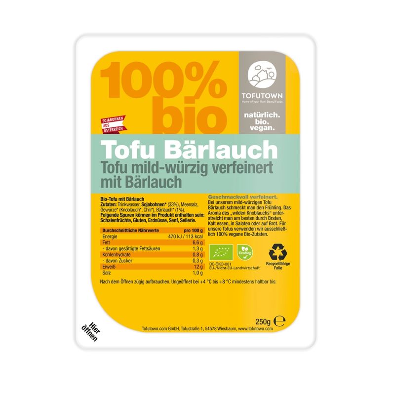 Tofutown Tofu Bärlauch - Produktbild