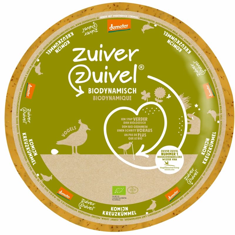 Zuiver Zuivel Biodynamische Gouda Kreuzkümmel 5 kg - Produktbild