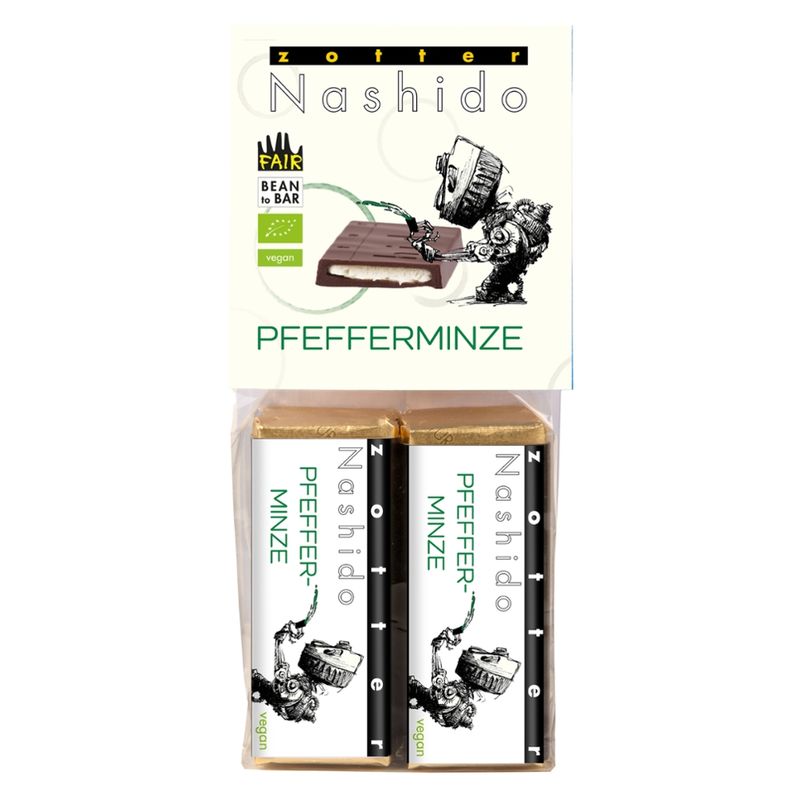 Zotter Schokolade Nashido Pfefferminze - Produktbild