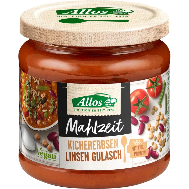 Allos Mahlzeit Kichererbsen Linsen Gulasch - Produktbild