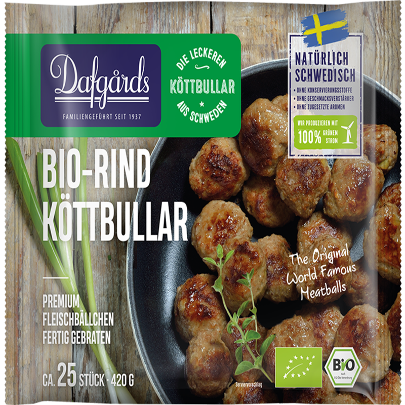 Dafgårds Dafgårds Bio Rind Köttbullar - Produktbild