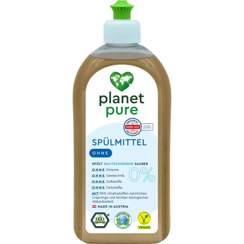 Planet Pure Spülmittel 0% OHNE 500ml - Produktbild