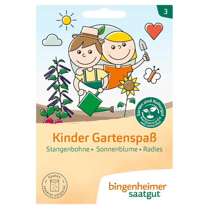 Bingenheimer Saatgut Kinder Gartenspass - Saatmischung (Saatgut) - Produktbild