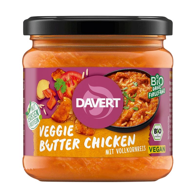 Davert Veggie Better Chicken mit Reis 320g - Produktbild
