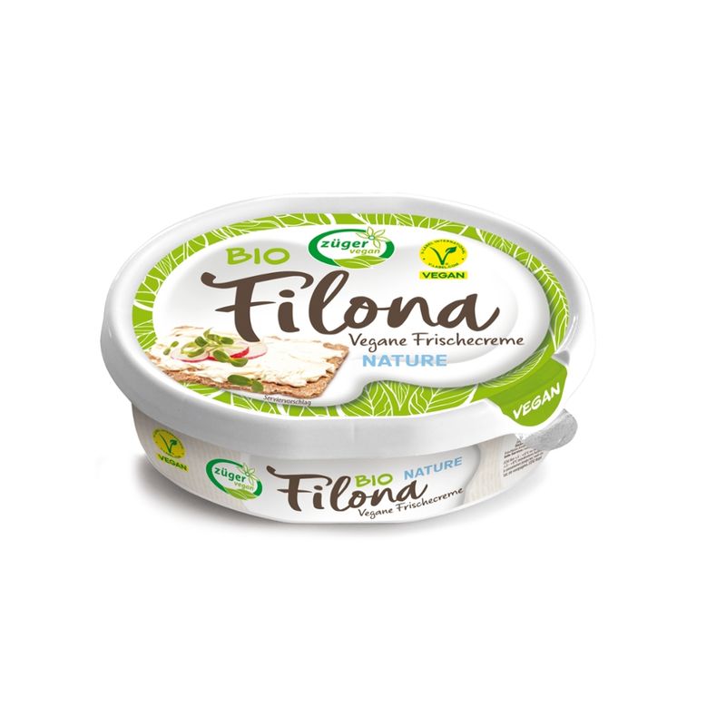 Züger Frischkäse AG Züger Filona Bio vegane Frischecreme Nature 150g - Produktbild