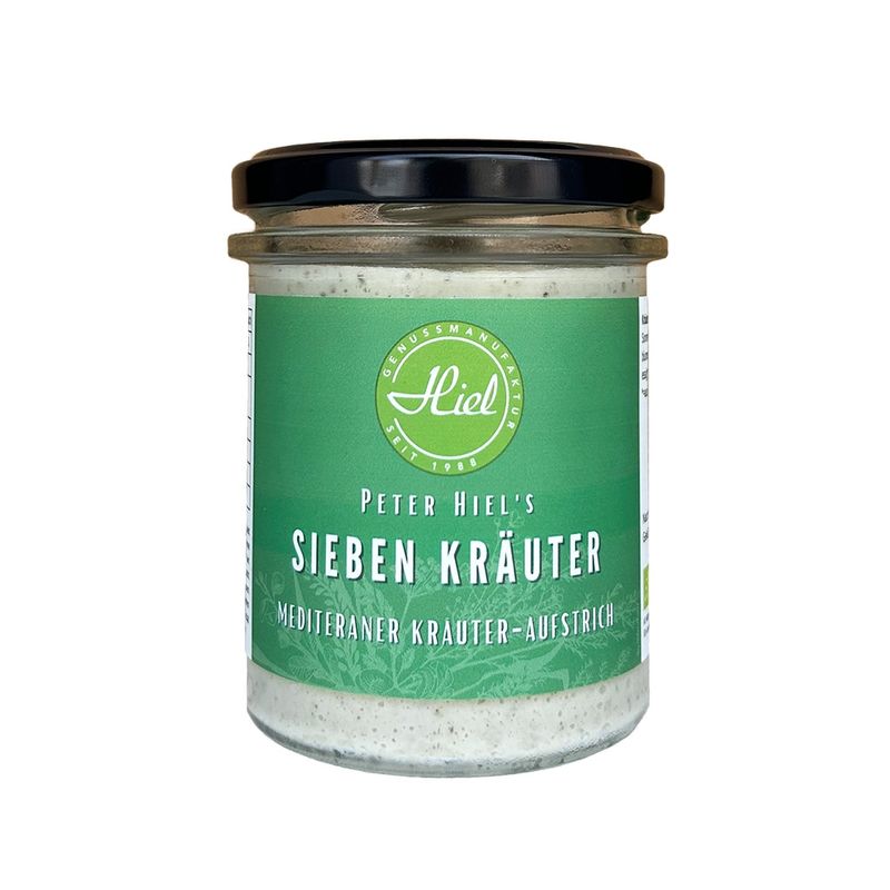 Hiel - Vegetarische Feinkost Sieben Kräuter - Mediterraner Kräuter-Aufstrich - Produktbild