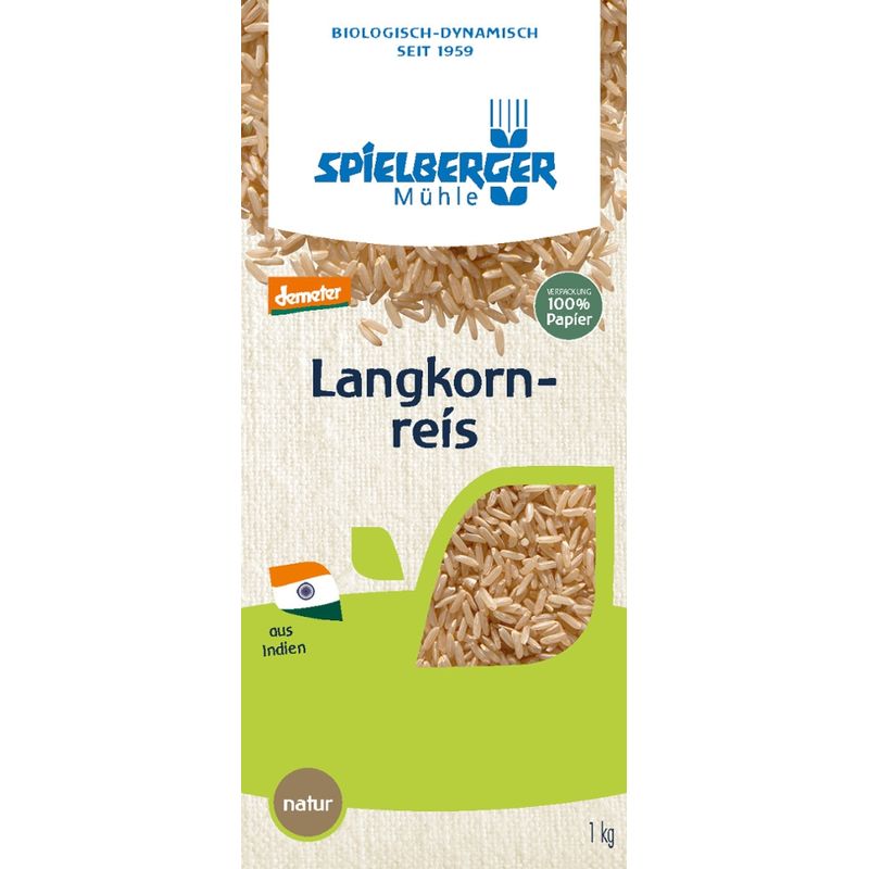 Spielberger Mühle Langkornreis, natur, demeter - Produktbild