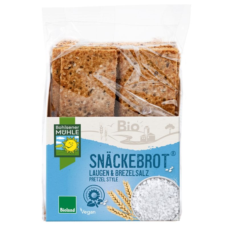 Bohlsener Mühle Snäckebrot Laugen & Brezelsalz - Produktbild