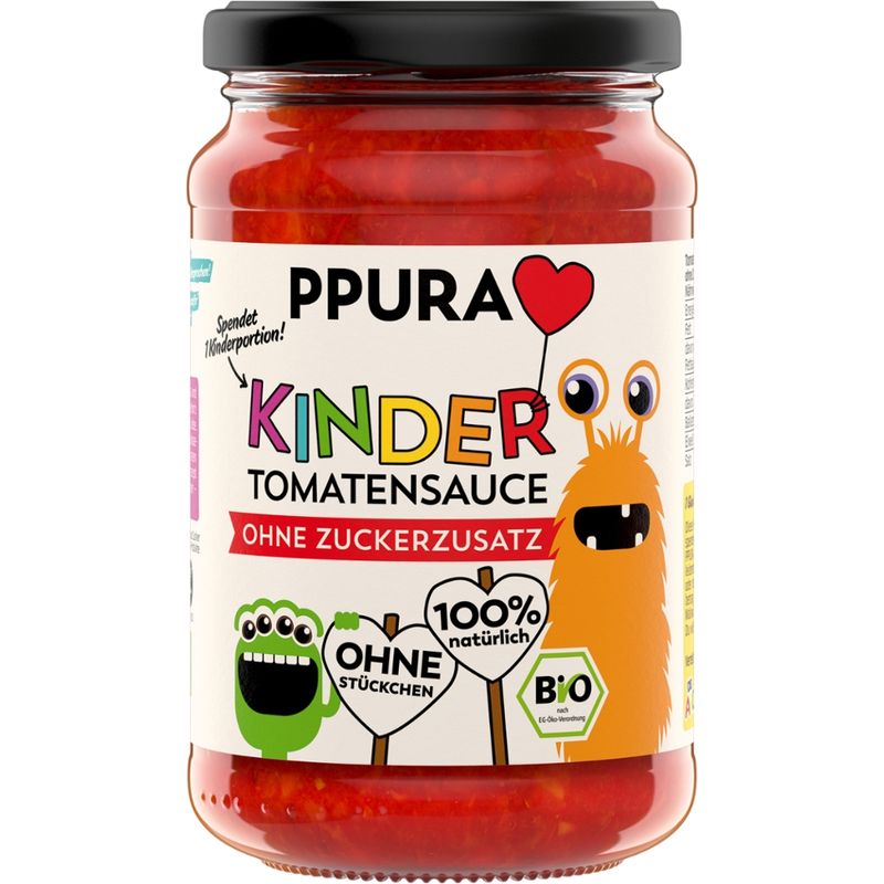PPURA BIO Sugo Kinder - Tomatensauce ohne Zuckerzusatz - Produktbild