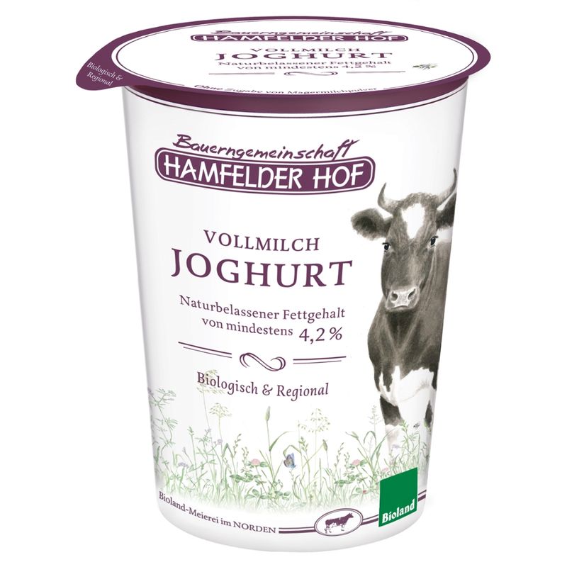 Hamfelder Hof Hamfelder Hof Joghurt natur, mindestens 4,2 % Fett - Produktbild