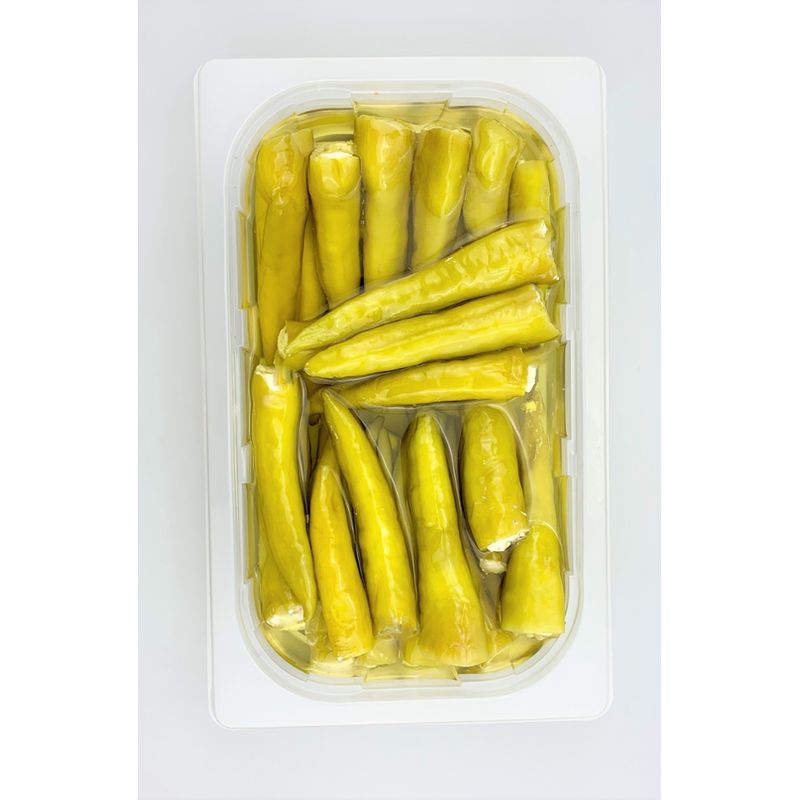 Green Goodies Food  Bio Grüne Peperoni gefüllt mit Frischkäse Doppelrahmstufe 1.000 g GV-Schale 1/4 Gastro-Norm - Produktbild
