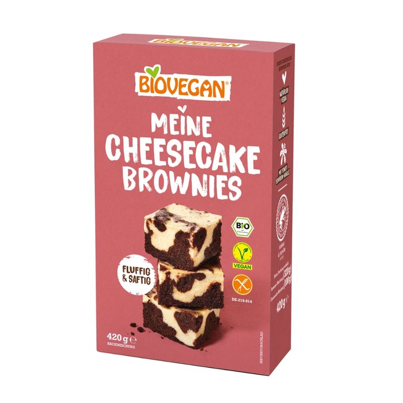 Biovegan Meine Cheesecake Brownies, 420 g, BIO - Produktbild