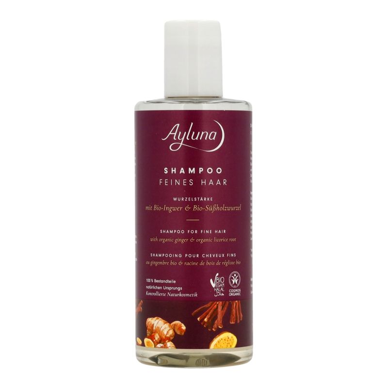 Ayluna Shampoo Feines Haar Wurzelstärke mit Bio-Ingwer & Bio-Süßholzwurzel - Produktbild