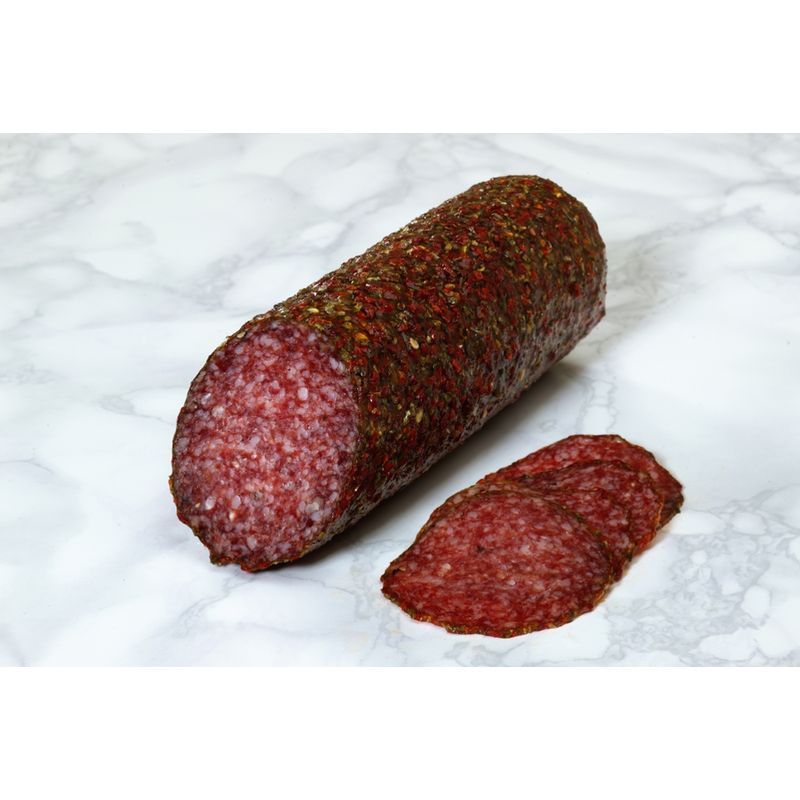 Chiemgauer Naturfleisch Paprikasalami, Stange ca. 560 g, kbA - Produktbild