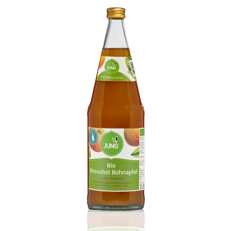 Jung Fruchtsäfte Jung Bio Streuobst Bohnapfelsaft (sortenreine Ernte) - Produktbild