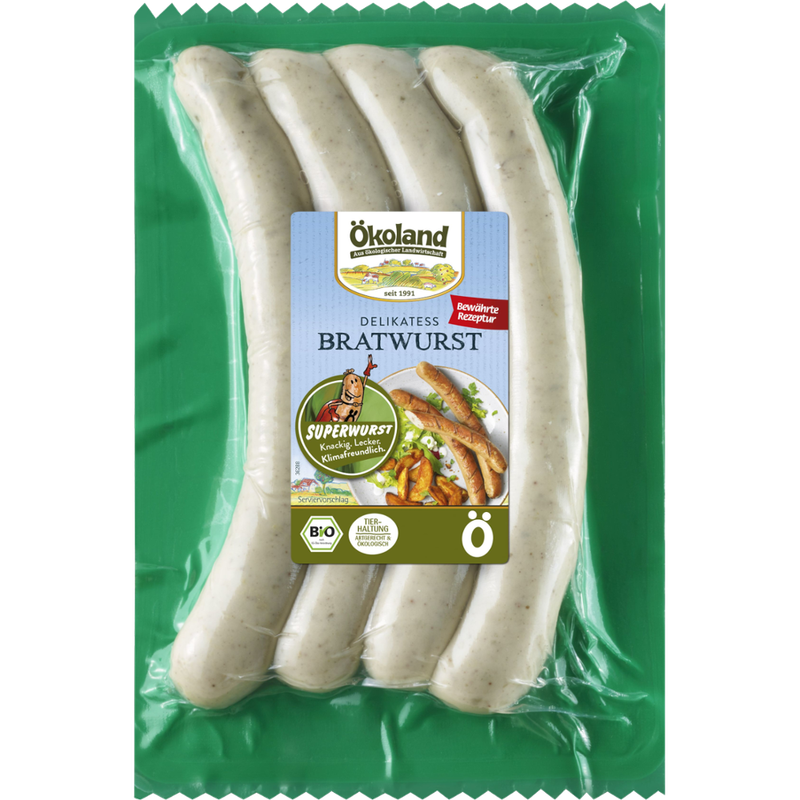 ÖKOLAND Delikatess Bratwurst ´alias Superwurst´ - Produktbild