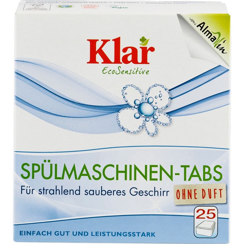 Klar Spülmaschinen-Tabs, 25 St - Produktbild