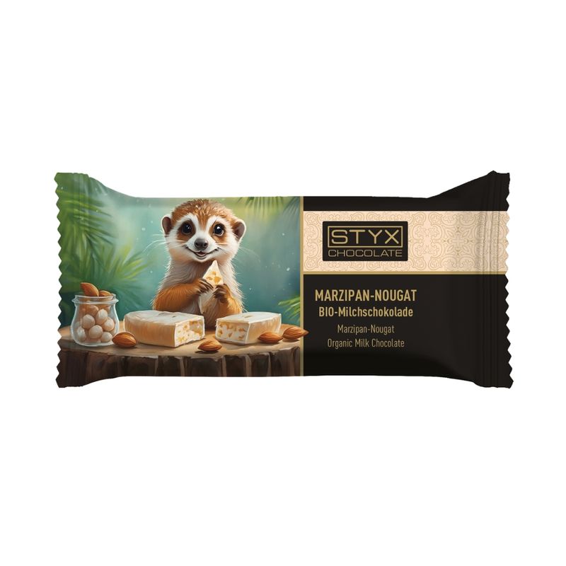 Styx Naturcosmetic BIO-Milchschokolade gefüllt mit 70% Marzipan-Nougat-Ganache 70g - Produktbild