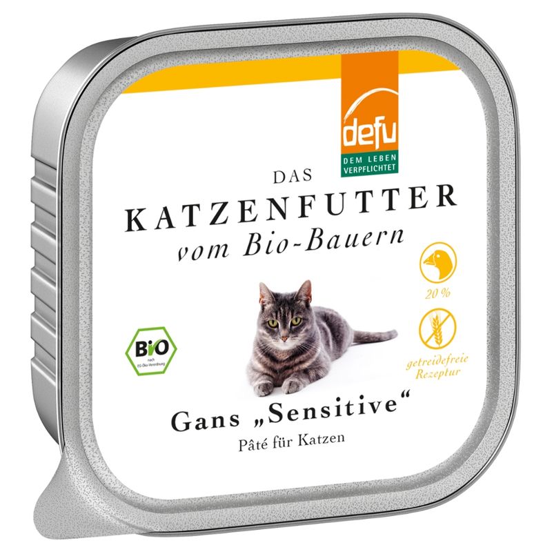 defu - Das Tierfutter vom Bio-Bauern Katze Gans "Sensitive" - Produktbild