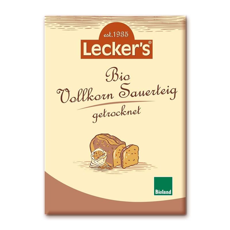 Lecker´s Bio Roggen Vollkorn Sauerteig, getrocknet - Produktbild