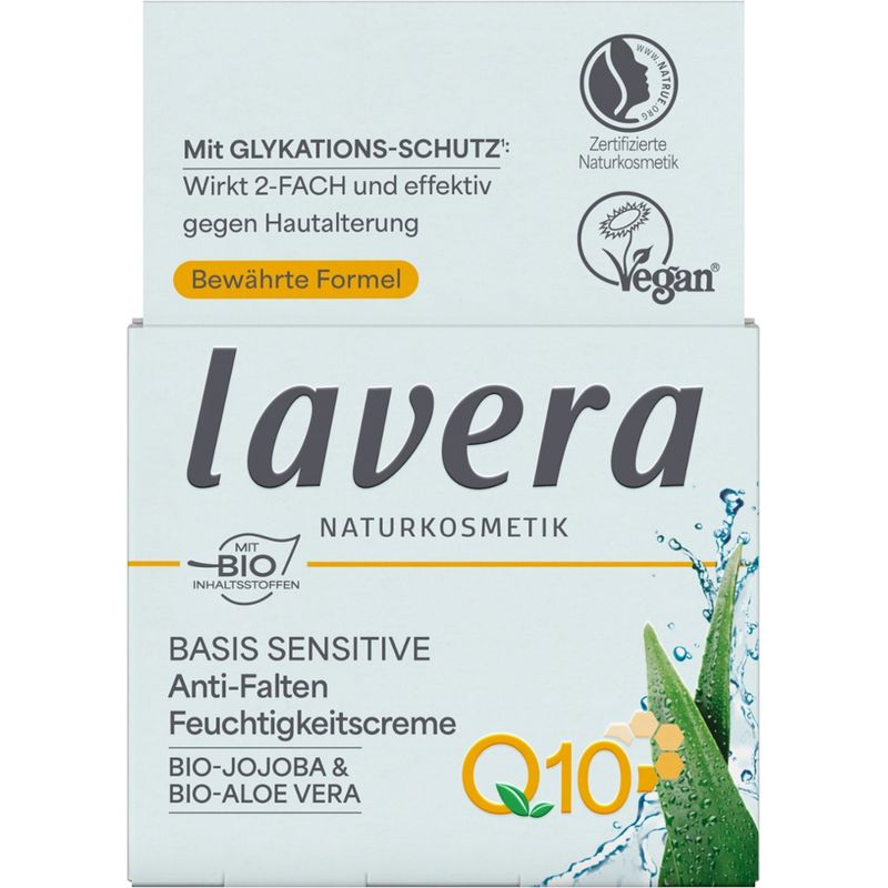 lavera Basis Sensitive Anti-Falten Feuchtigkeitscreme Q10 - Produktbild