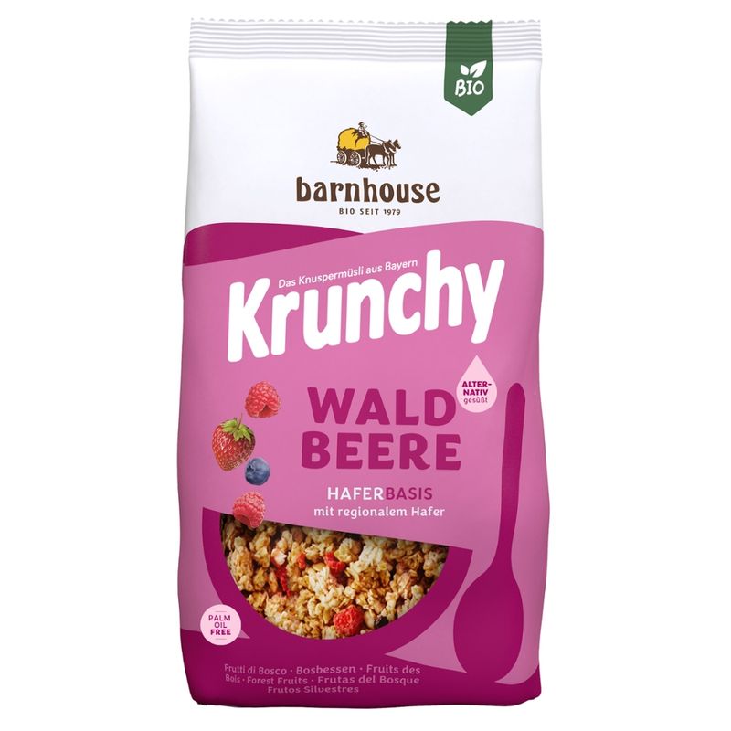 Barnhouse  Krunchy Waldbeere alternativ gesüßt 750g - Produktbild