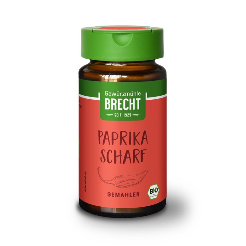 Gewürzmühle Brecht Paprika scharf gemahlen - Glas - Produktbild