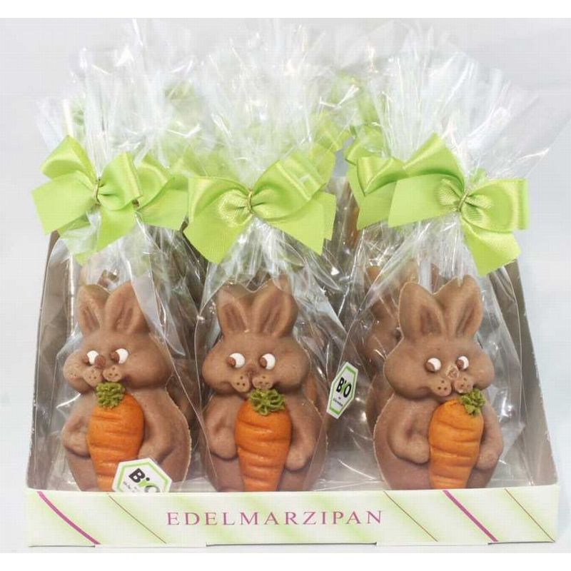 Funsch Marzipan BIO Hase mit Möhre in Cliptüte - Produktbild