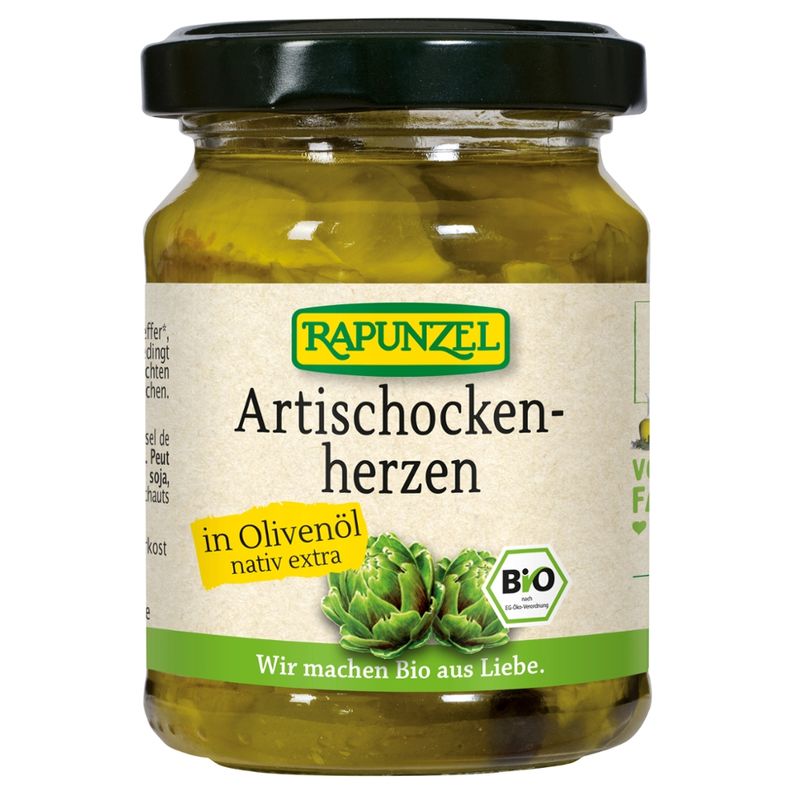 Rapunzel Artischockenherzen in Olivenöl - Produktbild
