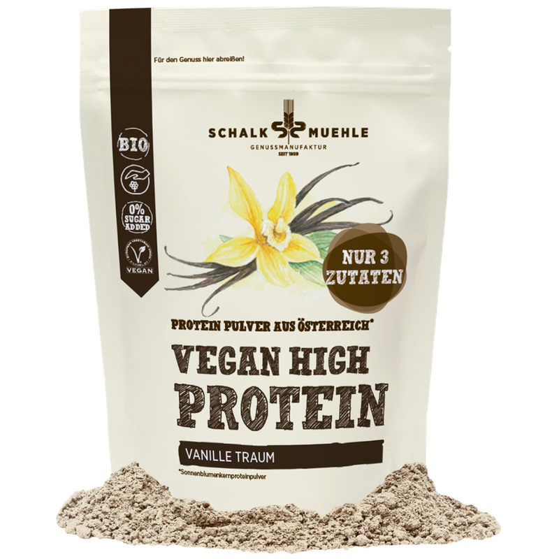 Schalk Mühle 200 g Bio Sonnenblumenkern Protein mit Vanille - Produktbild