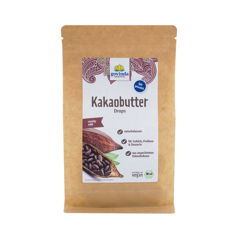 Govinda Kakaobutter, Rohkostqualität - Produktbild