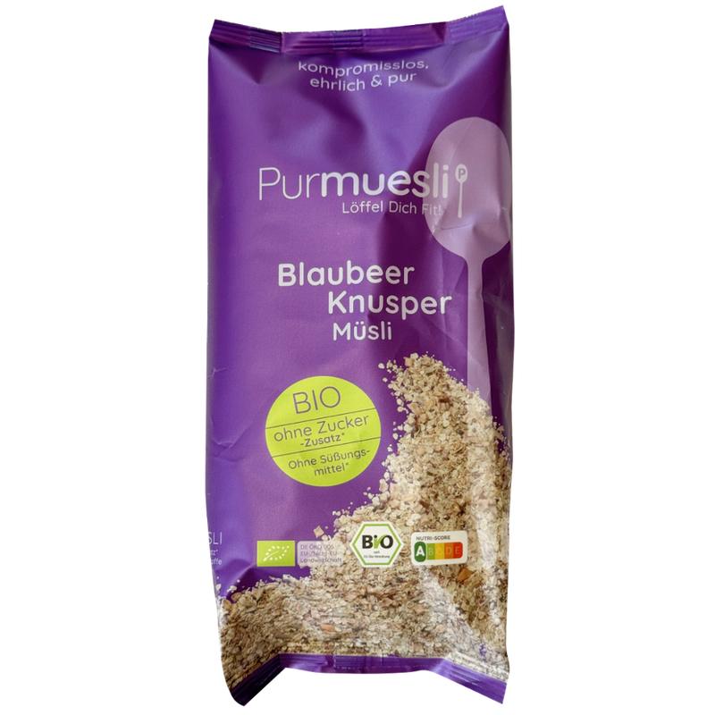 Purmuesli Bio Müsli Blaubeer Knusper - Produktbild